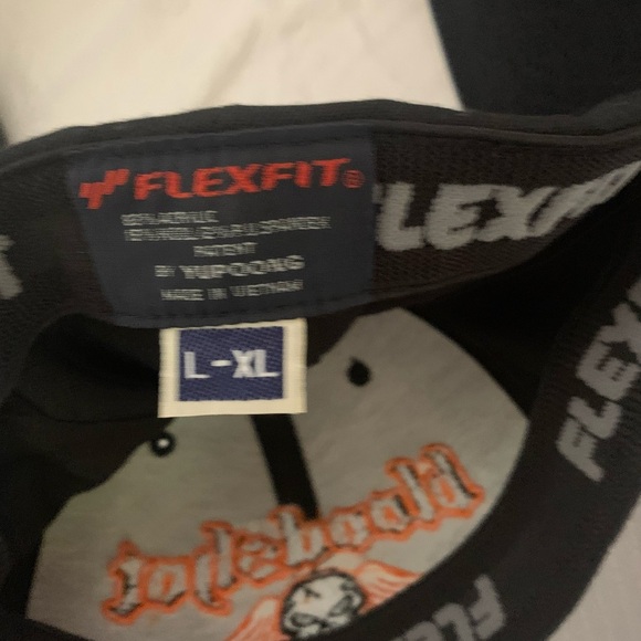 No Fear Bloodshot Baseball
Hat Cap L XL Flex Fit Black Orange Skull Fitted - Picture 3 of 3